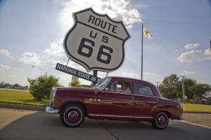 de Route 66 gaat door Oklahoma City | Oklahoma City